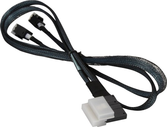 Supermicro   Sas Intern Kabel   Slim Sas Sff 8654 Hann Til Mini Sas Hd Sff 8643   70 Cm