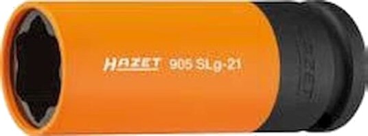 Hazet 905Slg-21, Impact Socket, Oransje, 1/2", Metrisk, 19 Mm, 86,8 Mm