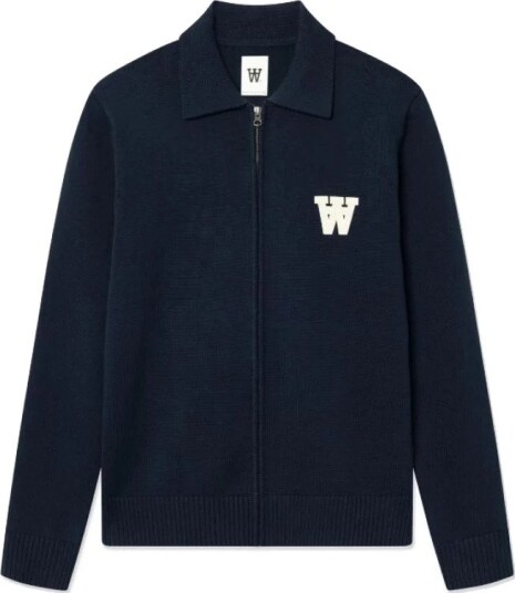 WOOD WOOD Wwtay Zipper Cardigan 25163   Navy   M