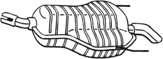 Bakre eksospotte BOSAL 185 489 Bakre eksospotte BOSAL 185 489