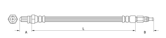 Bremseslange METZGER 4110803