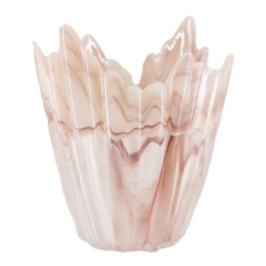 Holmen Alvo telysholder 12,5 cm rosa/hvit Holmen Alvo telysholder 12,5 cm rosa/hvit