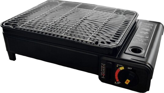 Schou Gassgrill Minikjøkken 2,1 kW med Koffert - Svart