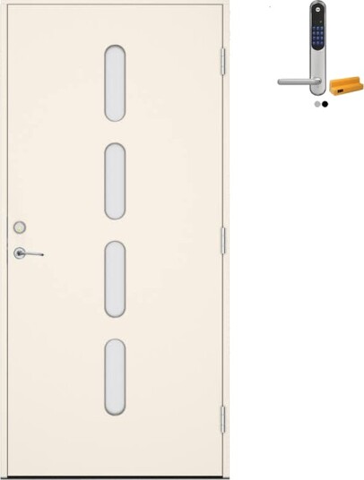 Ytterdør Swedoor Advance-Line Statement Soul med Yale Doorman Classic Home