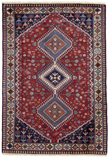 Håndknyttet. Opphav: Persia Yalameh Teppe 104x147