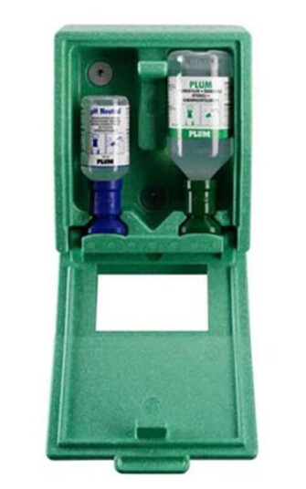 Plum Combibox Øyedusjstasjon med 200 ml pH Neutral & 500 ml oyedusj Plum Combibox Øyedusjstasjon med 200 ml pH Neutral & 500 ml oyedusj