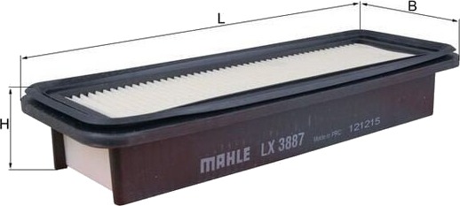 Luftfilter MAHLE ORIGINAL LX 3887