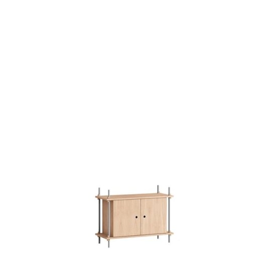 Moebe Hylle S.65.1.B Eik/rustfritt Stål