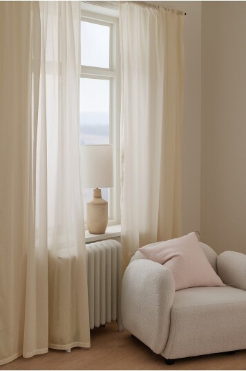 Ellos Home Gardin med multibånd Ilona 2 pakning Beige