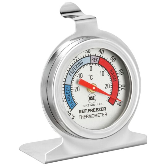PULSIVA Kjøleskaptermometer 6.1x3.5x7.25 cm (LxBxH) Sølvfarge