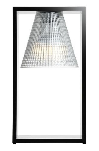 Kartell Light-Air Bordlampe Sculpted Sort/Krystall