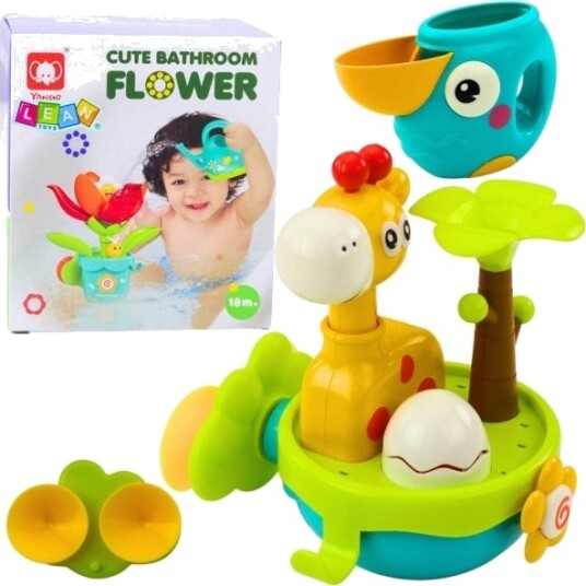 Leantoys Badeleke Sebra/Giraf? Giraf Sensorisk Interaktiv
