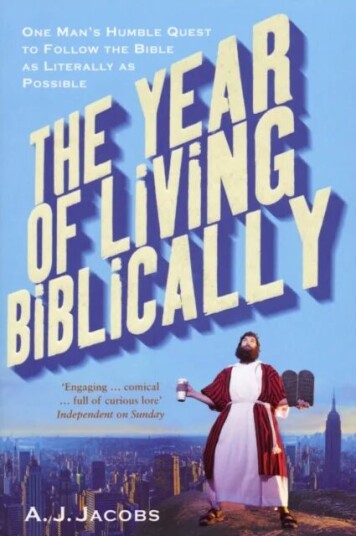 The Year Of Living Biblically Av A J Jacobs