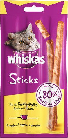 Whiskas Kattesticks 3 stk 18g