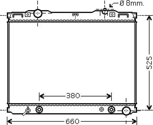 DIEDERICHS DCM3803 Radiator motorkjøling DIEDERICHS DCM3803 Radiator motorkjøling