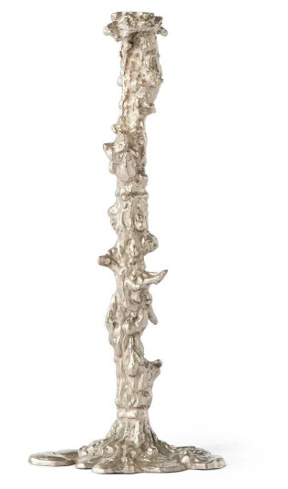 Pols Potten Drip Lysestake XXL 50 cm Sølv Metall