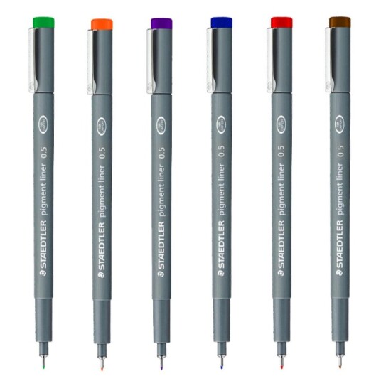 Staedtler Pigment Liner Color 0.5mm Red Staedtler Pigment Liner Color 0.5mm Red
