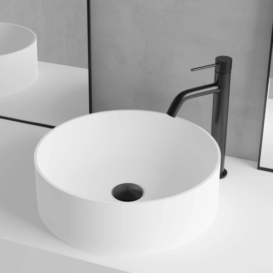 Scandtap Bathroom Concepts Solid R2 Ø380 mm, Hvit Matt Scandtap Bathroom Concepts Solid R2 Ø380 mm, Hvit Matt