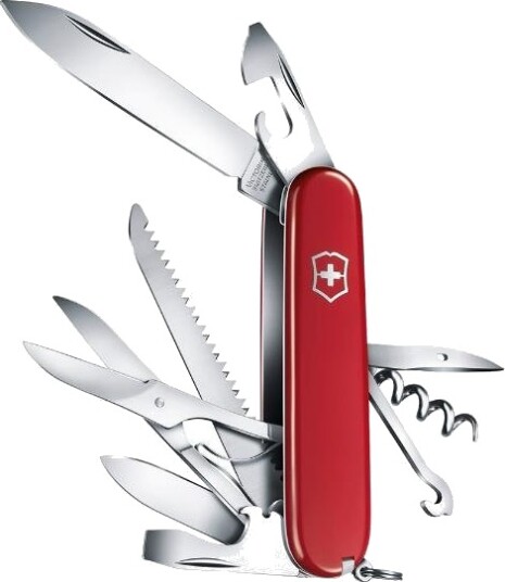 Victorinox Huntsman 91mm Multiverktøy med 15 funksjoner Rød