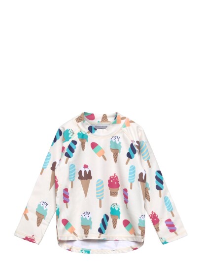 Geggamoja Uv L.s Sweater Beige Ice Cream Beige 122/128 Geggamoja Uv L.s Sweater Beige Ice Cream Beige 122/128