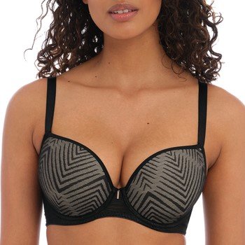 Freya BH Tailorod Uw Moulded Plunge T-Shirt Bra Svart D 70 Dame