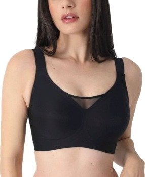 sassa BH Bonded Micro Non Wired Bra Svart B/C 75 Dame
