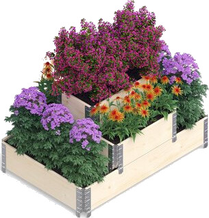 Upyard Plantekasse 3 dybder natur Upyard Plantekasse 3 dybder natur
