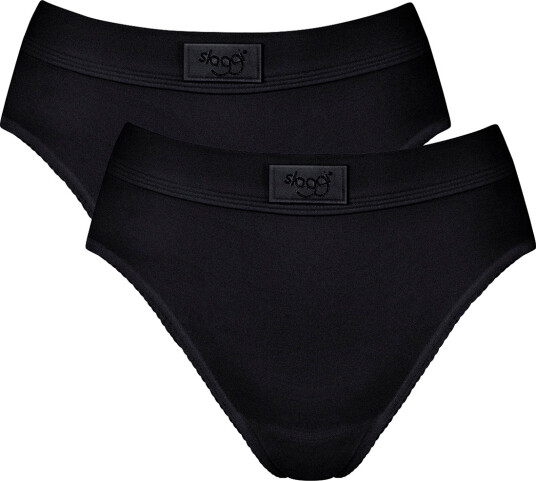 Sloggi Truser 2P Doublå Comfort Tai Multi Svart bomull 40 Dame