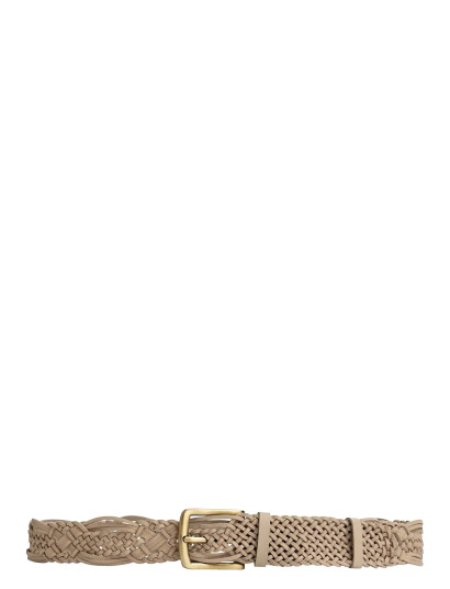 DEPECHE Weave Belt Beige 85