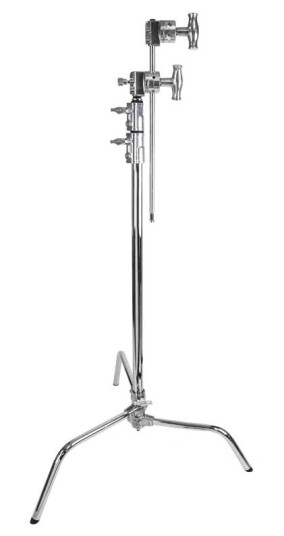 Kupo CS-20MK 20" C Stand w/ Sliding Leg Kits Silver