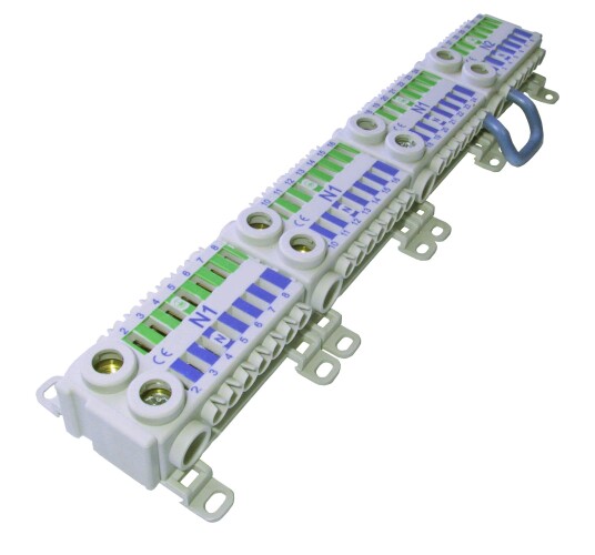 Eldon ECT214PEN Hurtigkobling 2 blokk PE/N 28/4 80 A Elfordeling & strømforsyning
