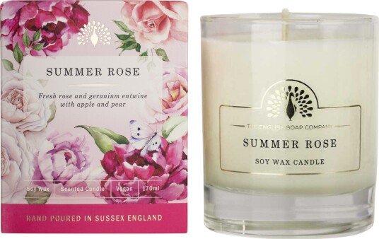 English SC Heritage Collection Soya Duftlys Summer Rose