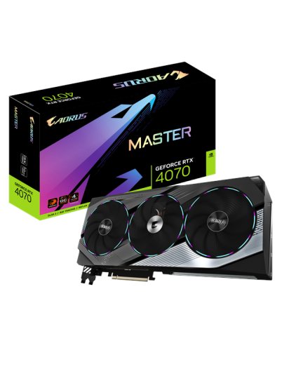 GIGABYTE GeForce RTX 4070 AORUS Master 12GB GDDR6X - 12GB GDDR6 RAM - Grafikkort