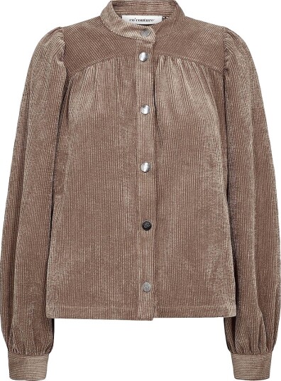 co’couture Manchester skjorte DaisyCC Cord Shirt Beige