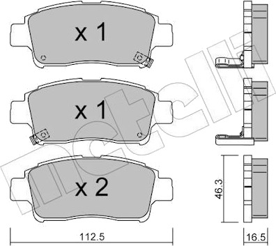 METELLI 22 0292 0 Bremseklosser
