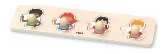 Viga Viga 44536 The First Puzzle With Handles Leather Colors Viga Viga 44536 The First Puzzle With Handles Leather Colors
