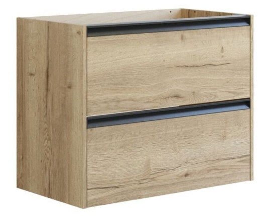 Dansani Inzo Classic Servantskap med Integrert Grep 2 Skuff Natur eik / 80cm Dansani Inzo Classic Servantskap med Integrert Grep 2 Skuff Natur eik / 80cm