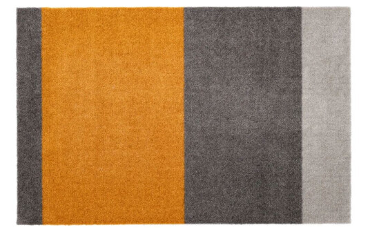 tica copenhagen Stripes by tica, horisontal, dørmatte Grey-grey-dijon, 60 x 90 cm