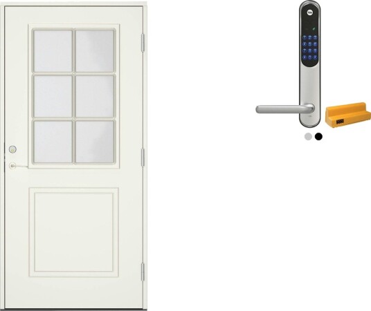 Ytterdør Swedoor Clever-Line+ Tiveden med Yale Entrus