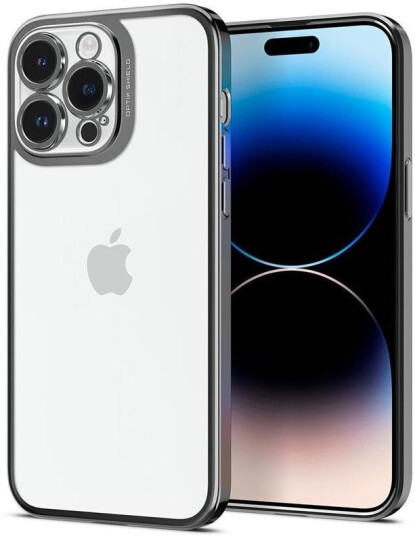 Spigen Optik Crystal Mobildeksel til iPhone 14 Pro Max - Grå