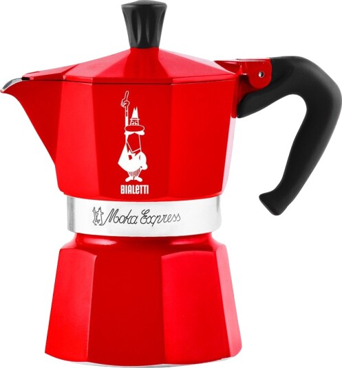Bialetti Moka Express CC 2024 espressobrygger 6 kopper rød