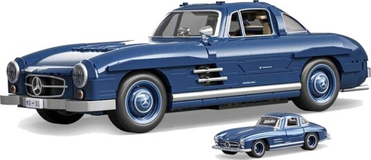 Hot Wheels Byggesett – Brick Shop Premium Series 1:16 – Mercedes Benz 300SL