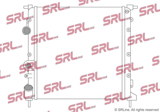 SRLine 601508 6 Radiator motorkjøling SRLine 601508 6 Radiator motorkjøling