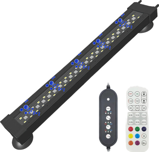 Ledlife 40 cm Akvarie Armatur 12W Kan Bruges Med Luftpumpe Rgb+Nw Ip68 Ledlife 40 cm Akvarie Armatur 12W Kan Bruges Med Luftpumpe Rgb+Nw Ip68