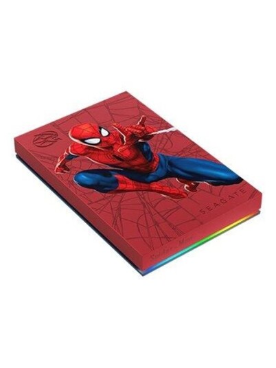 Seagate FireCuda STKL2000417 - Spider-Man Special Edition - hard drive - 2 TB - USB 3.2 Gen 1 - Ekstern Harddisk - 2 TB - Rød Seagate FireCuda STKL2000417 - Spider-Man Special Edition - hard drive - 2 TB - USB 3.2 Gen 1 - Ekstern Harddisk - 2 TB - Rød