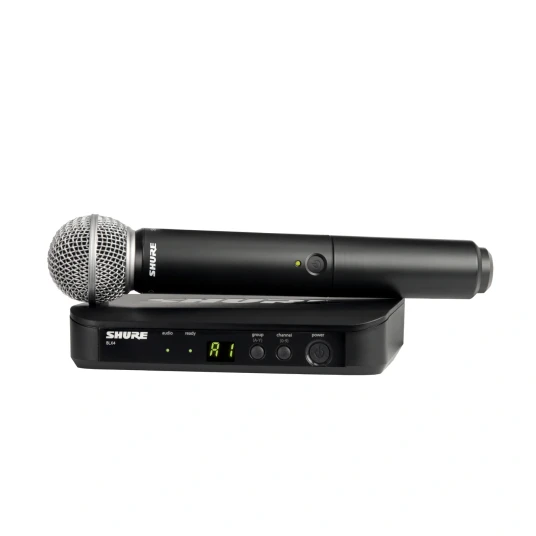 Shure BLX24 Trådløs Håndholdt Mikrofon med SM58 Dynamisk Cardioid Shure BLX24 Trådløs Håndholdt Mikrofon med SM58 Dynamisk Cardioid