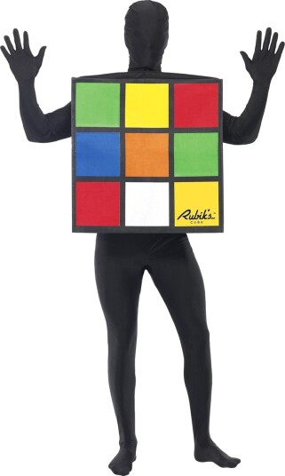 Rubik"s Cube Lisensiert Unisex Kostyme til Voksen Onsize