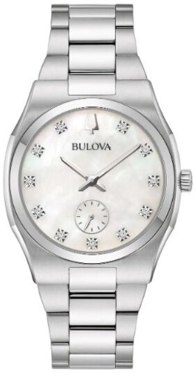 Bulova Dameklokke 96P242 Surveyor Sølvfarget/Stål Ø34 mm