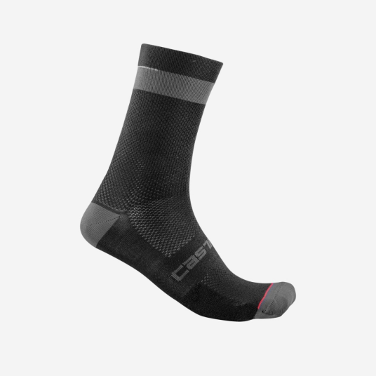 Castelli Alpha 18 sykkelstrømper sort/mørkegrå