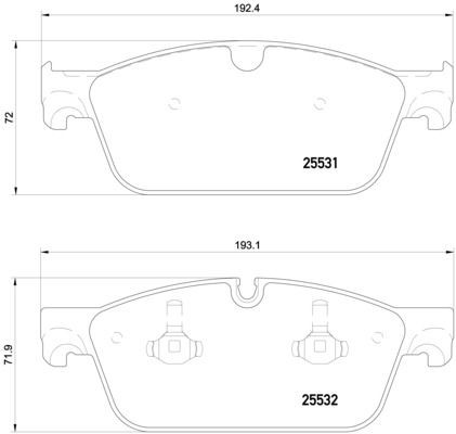 Bremseklosser BREMBO P 50 112